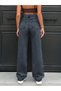 Pants Front Placket Straight Leg High Waist - 2