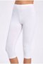 Lycra Capri Women's White Tights with Narrow Legs - 3