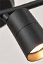 Dusan Black 3-Piece Modern Wall Lamp Spotlight - 4
