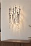 Laura Chrome Crystal Stone Modern Design Water Drop Stone Wall Lamp Living Room Sconce