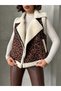 Plush Vest - Brown Black |   Vmf1828 - Coffee Black - 4