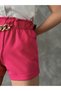شورت بالجملة بحزام فوشيا مع جيوب حلقية - فوشيا - 4