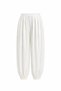 Pleated Satin Shalwar Trousers