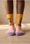 Unisex Brunette Art Cotton Socks - 2
