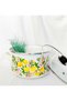 Lemon Flower Enamel Pot 6 Liters 26 cm Milk Yogurt Soup Pot - 3