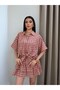 Plaid Tie-Dye Shirt Skirt Set - 2
