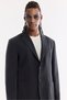 Men's Black Mono Collar Unlined Soft Touch Comfort Fit Jacket A61Y4017 - 3