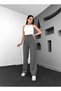 Anthracite Sticky Detail Wide Leg Trousers - 2
