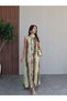 Wrinkled Look Halter Neck Dress - 4