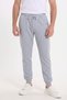 Men's Gray Back Pocket Label Detailed Elastic Leg Regular Fit Sweatpants - 4