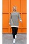 Women's Plus Size Striped Sweatshirt Relaxed Fit