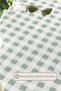 Plaid Tablecloth Digital Printed (160X220 cm) Green - 3