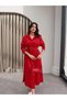 Poplin Fabric Belted Shirt Dress - 4