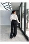 Comfortable Pleated Palazzo Trousers - 4