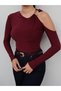 Metal Detailed Asymmetrical Blouse E.H Collection - 3