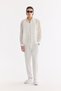 Men's White Bottomed Cotton Soft Touch Comfort Fit Shirt A61Y2134 - 7