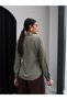 Double-Breasted Yaka Gold Buckle Blouse - 5