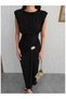 Sun Buckle Padded Dress - 3