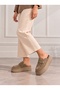 Women's Mink Suede Loafer Slippers 4 cm Thick Sole Without Buckle Daily Comfortable Stylish and Modern Slippers - 6