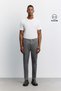 Men's Gray Vintage Washed Cotton Elastane Comfort Slim Fit Jean Trousers A62Y3532
