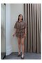 Plaid Tie-Dye Shirt Skirt Set - 4