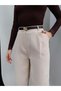 High Waist Fabric Palazzo Trousers - 3