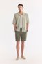 Men's Nile Green Apaj Collar Soft Touch Short Sleeve Comfort Fit Shirt A61Y2042 - 6