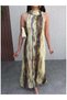 Wrinkled Look Halter Neck Dress - 2