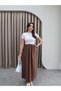 Short Sleeve Flared Skirt Dress - 4