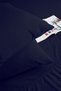 Basic Elastic Sheet Set Single Size 100X200+28 Navy Blue