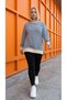 Women's Plus Size Striped Sweatshirt Relaxed Fit