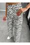 Gabardine Palazzo Trousers - Zeo Pattern - 2