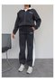 Double Color Hooded Tracksuit Set - 6