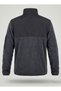 Full Zipper High Collar Garnished Anthracite Softshell Fleece Jacket - 4