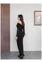 Open Shoulder Guipure Patterned Long Dress - 5
