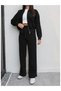 Ribbed Zip Detail Brushed Inside Tracksuit Set - 4