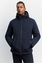 Men's Navy Blue Magnet Pocket Detailed Hooded Waterproof Lightweight Coat A62Y6203 - 7