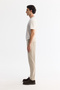 Men's Beige Classic Waist Easy-Iron Chino Slim Fit Trousers B003035 - 2