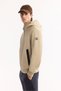 Men's Beige Hooded Water Repellent Windproof Lightweight Seasonal Regular Fit Jacket A52Y6100 - 6