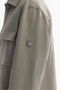 Men's Gray Green Classic Collar Cotton Comfort Fit Shirt Jacket A52Y2092 - 5