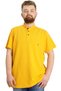 Mode XL Large Size Men's T-Shirt Judge Collar Md Logo 22326 Mustard