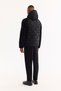 Men's Black Hooded Windproof -5 Degree Resistant Plush Regular Fit Coat A52Y6077 - 4