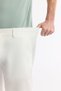 Men's White Side Elasticated Ribbed Bi-Stretch Slim Fit Chino Shorts A51Y3730 - 5