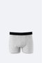 Erkek Gri Basic Pamuklu Tekli Regular Fit Boxer B009510