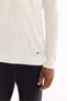 Men's Ecru Polo Neck Zippered Rayon Non-Pilling Textured Knitwear Regular Fit Sweater A52Y5019 - 6