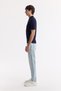 Men's Navy Blue Polo Neck Rayon Knitwear Regular Fit T-Shirt A51Y5046 - 4