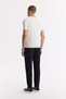 Men's Ecru Crew Neck Rayon Knitwear Regular Fit T-Shirt A51Y5004 - 4