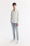 Men's White Button-Down Collar Viscose Blended Easy-Iron Regular Fit Shirt A51Y2043 - 6