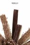 New Year's Ponsetya Pique Ribbon Flower Woolen Brown 60 cm - 2