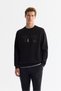 Men's Black Crew Neck Cotton Printed Elastane Regular Fit Sweatshirt A42Y1215